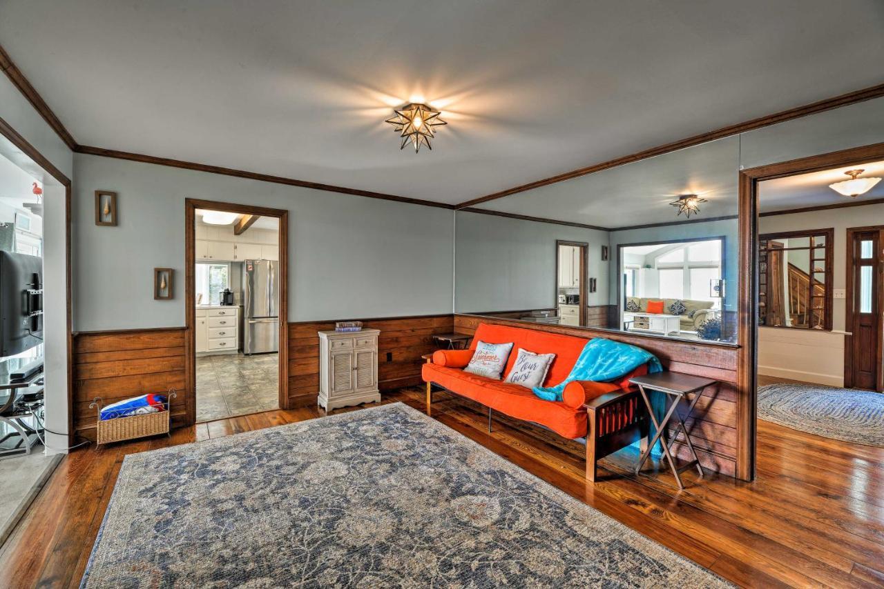 Bayfront Blounts Creek Home Private Beach And Dock! Whichard Beach Bagian luar foto